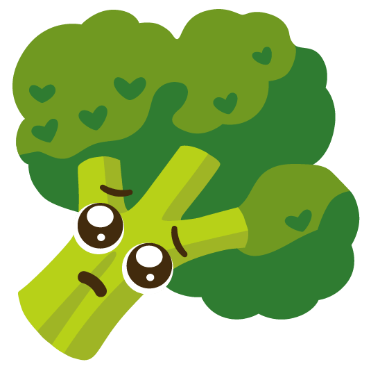pleading face broccoli