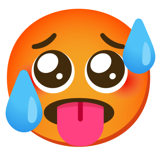 pleading face hot face