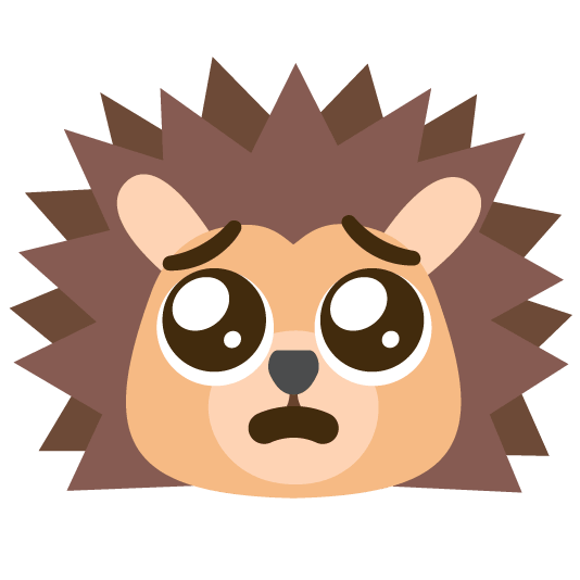 pleading face hedgehog