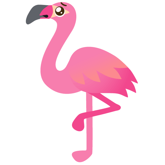 pleading face flamingo
