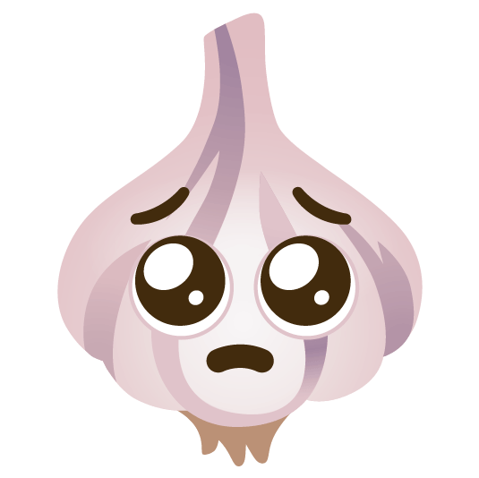 pleading face garlic