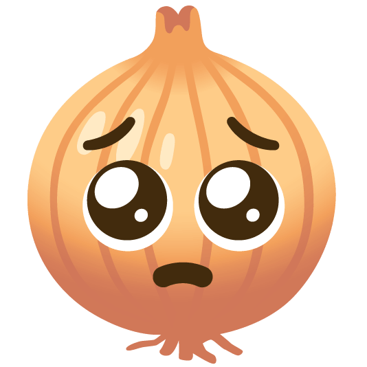 pleading face onion