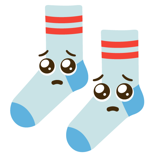 pleading face socks