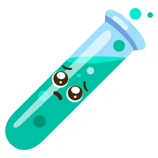 pleading face test tube