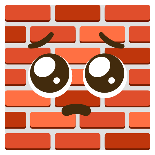 pleading face bricks