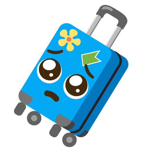 pleading face luggage