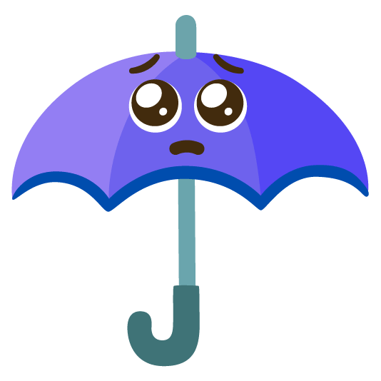 pleading face umbrella