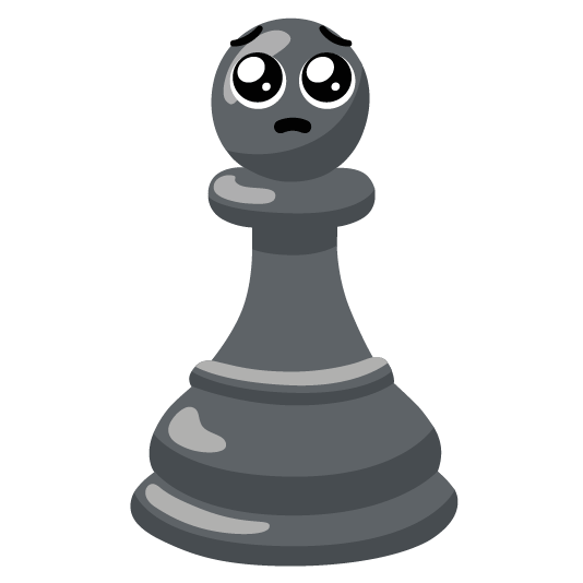 pleading face chess pawn