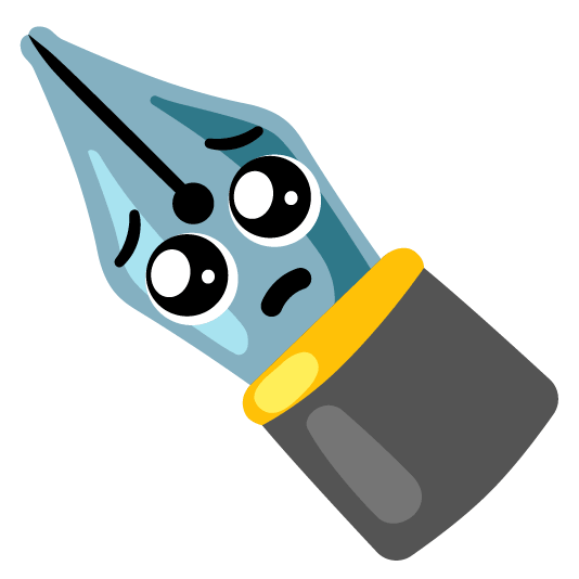 pleading face black nib