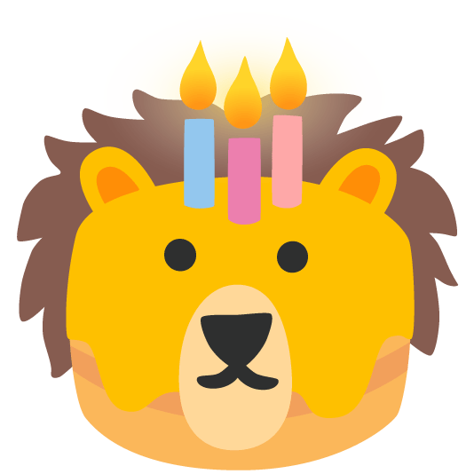 lion face birthday