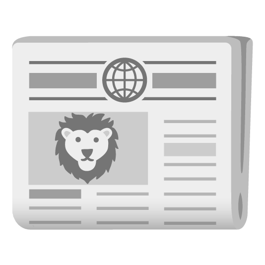 lion face newspaper
