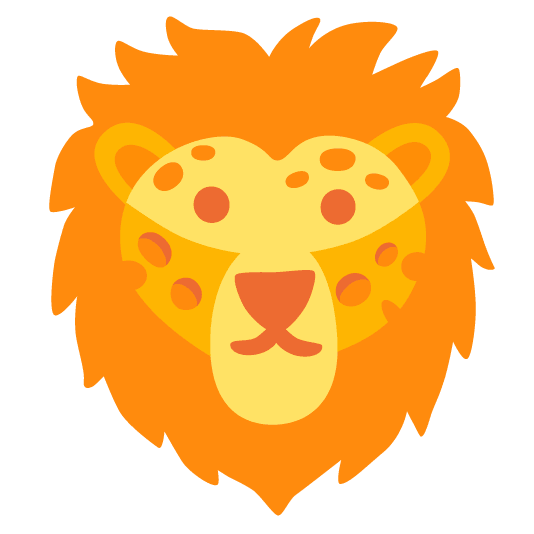 lion face cheese wedge