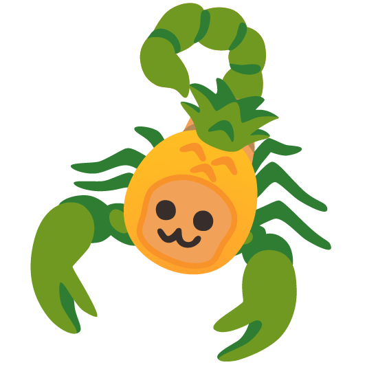 scorpion pineapple
