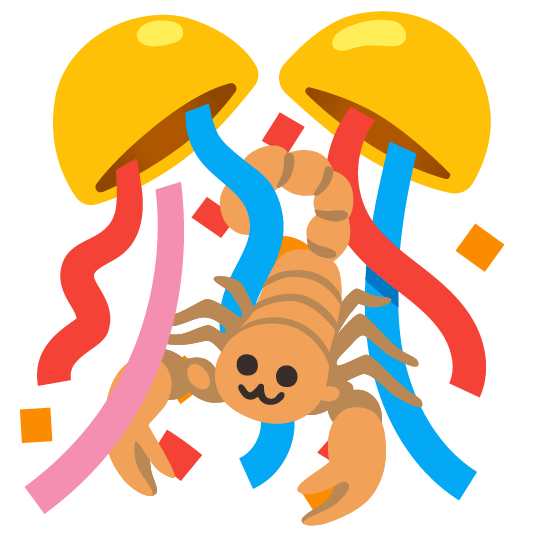 scorpion confetti ball