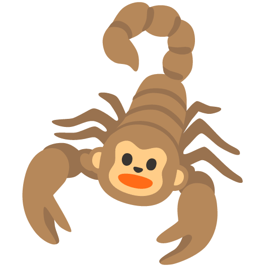 scorpion monkey face