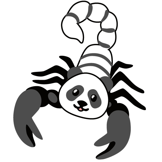scorpion panda face