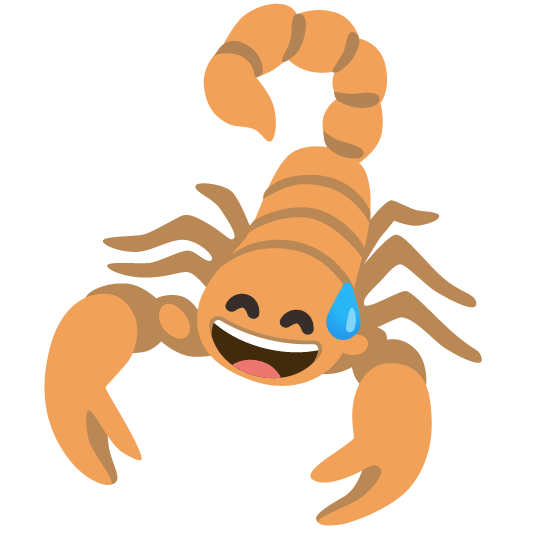 scorpion sweat smile