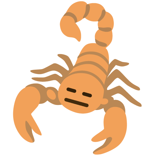 scorpion expressionless