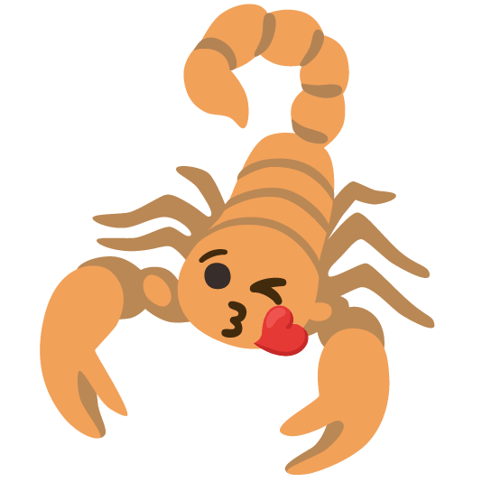 scorpion kissing heart