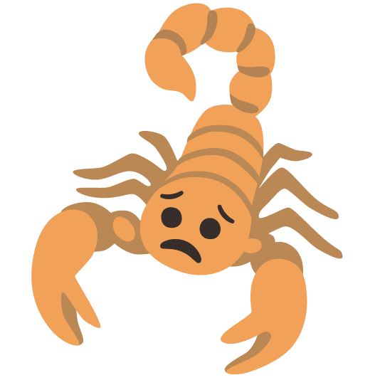 scorpion worried