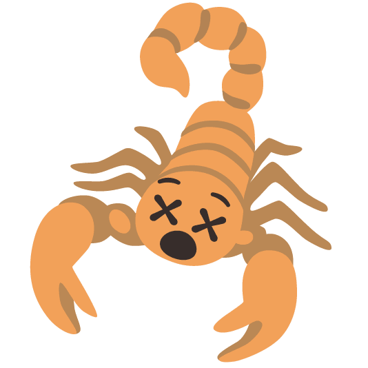 scorpion dizzy face