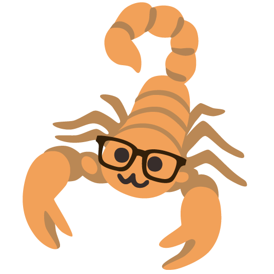 scorpion nerd face