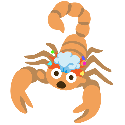 scorpion exploding head