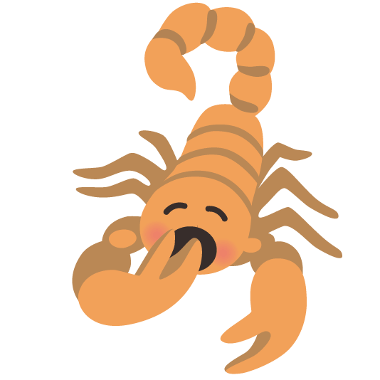 scorpion yawning face