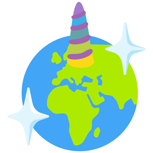 unicorn face earth africa