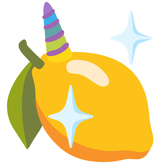 unicorn face lemon