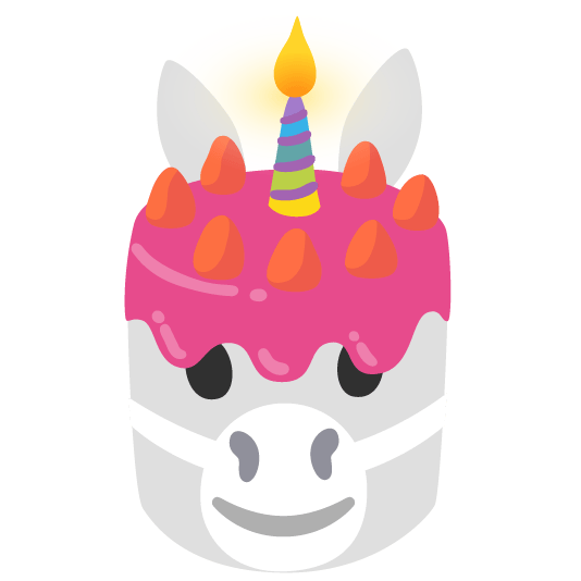 unicorn face birthday
