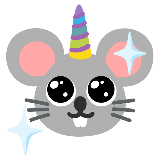 unicorn face mouse