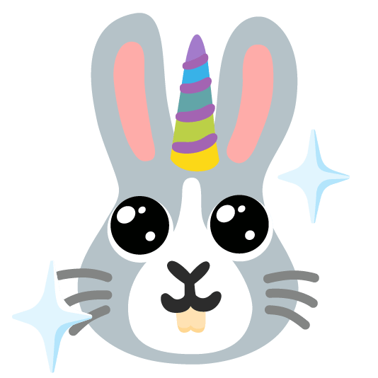 unicorn face rabbit