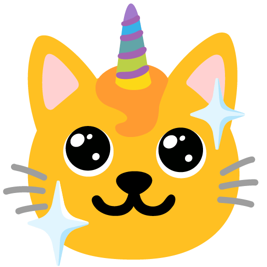 unicorn face cat