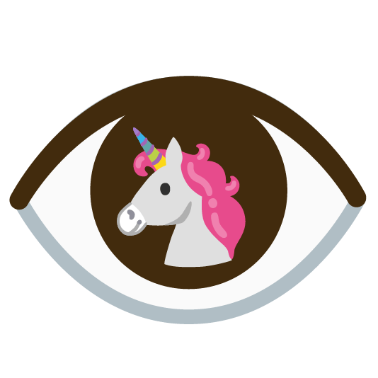 unicorn face eye