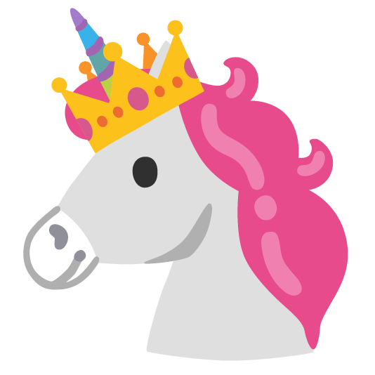 unicorn face crown