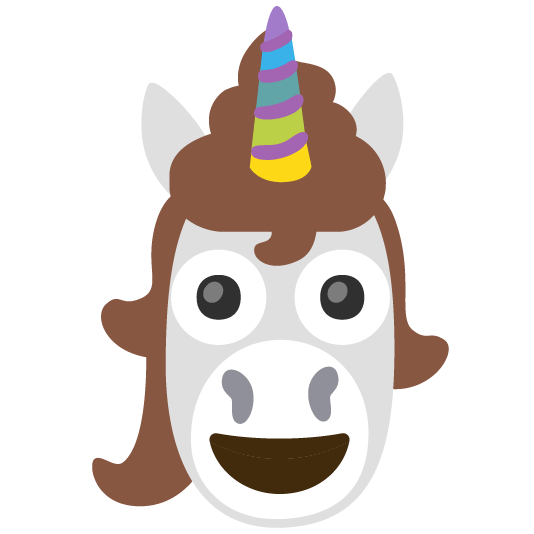 unicorn face hankey
