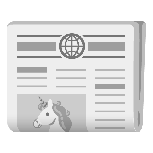 unicorn face newspaper