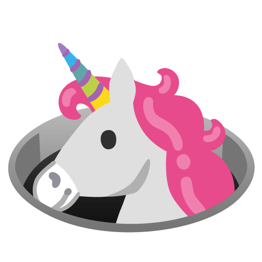 unicorn face hole
