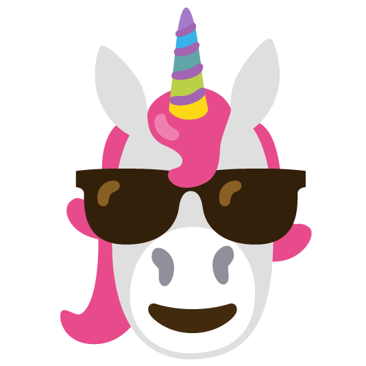 unicorn face sunglasses