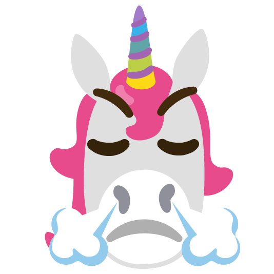 unicorn face triumph