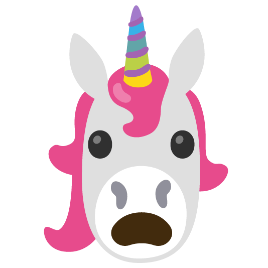 unicorn face frowning