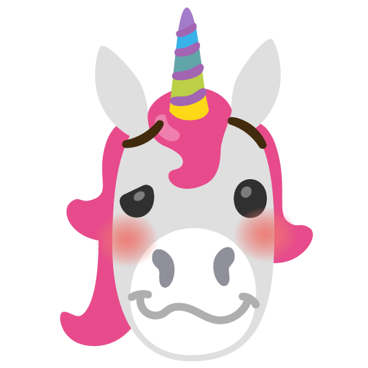 unicorn face woozy face