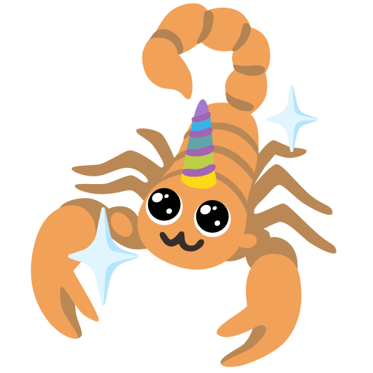 unicorn face scorpion