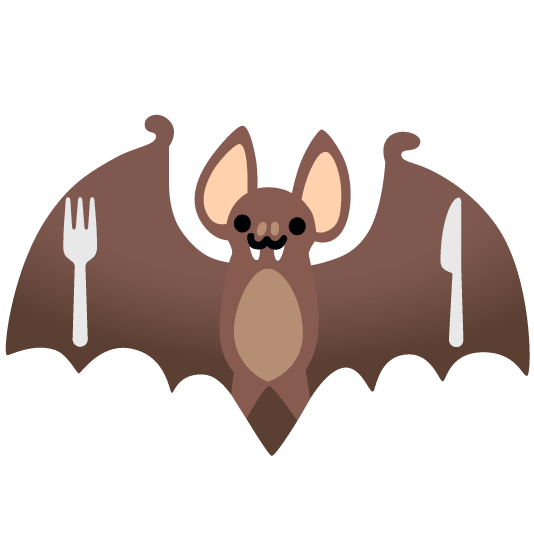 bat knife fork plate