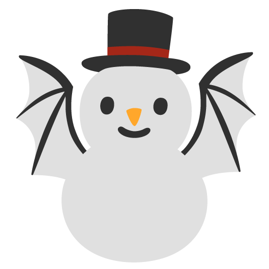 bat snowman without snow