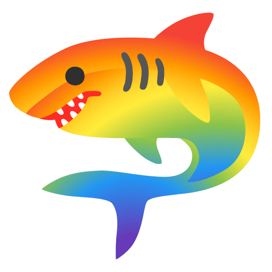 shark rainbow