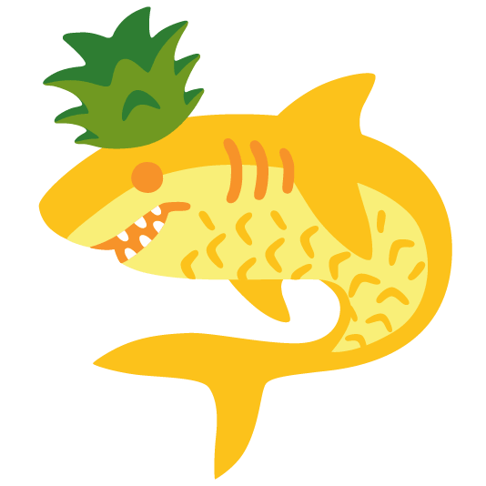 shark pineapple