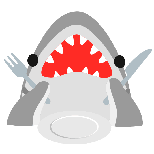 shark knife fork plate
