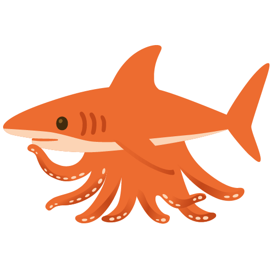 shark octopus